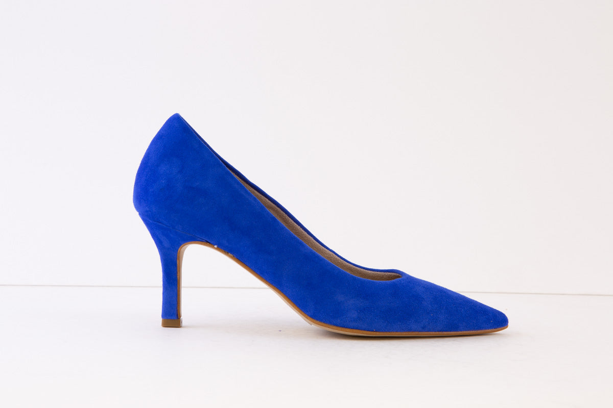 Bright blue store court shoes