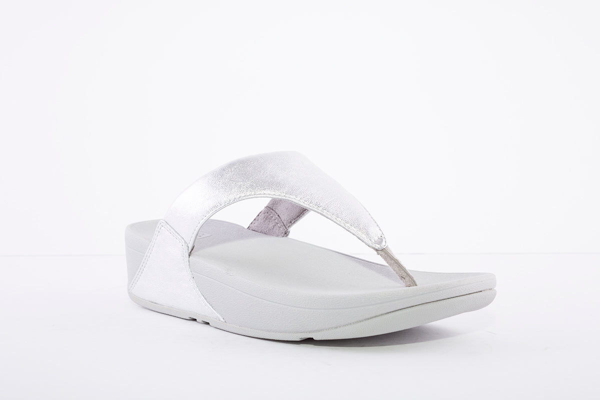 Silver fitflops best sale