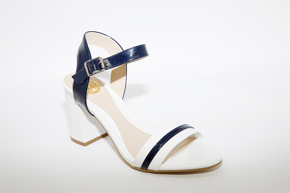 Navy and sale white heels