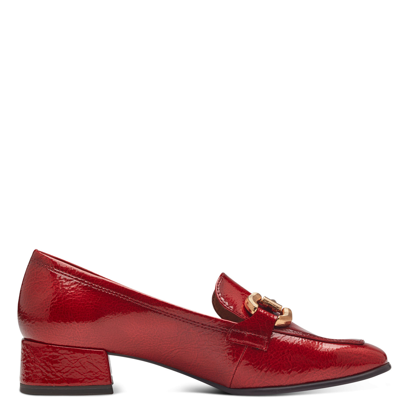 TAMARIS - 24316-500 SLIP-ON FASHION LOAFER - RED PATENT