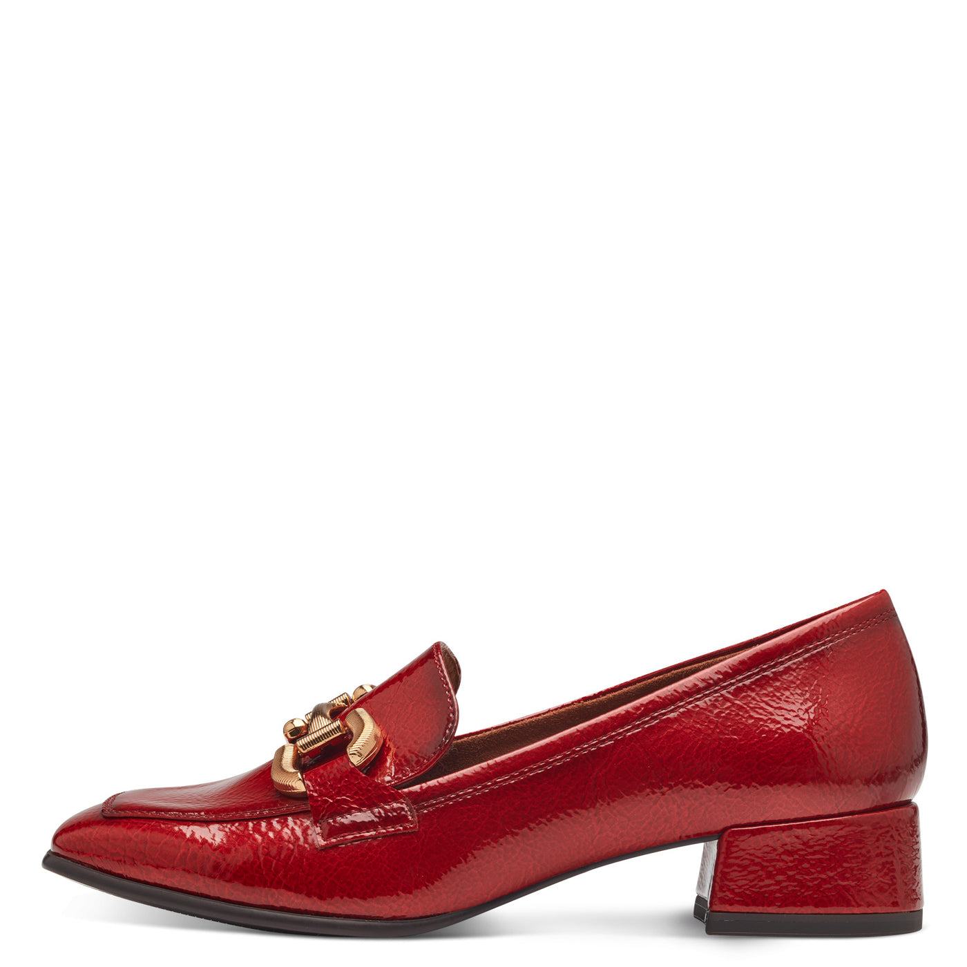 TAMARIS - 24316-500 SLIP-ON FASHION LOAFER - RED PATENT