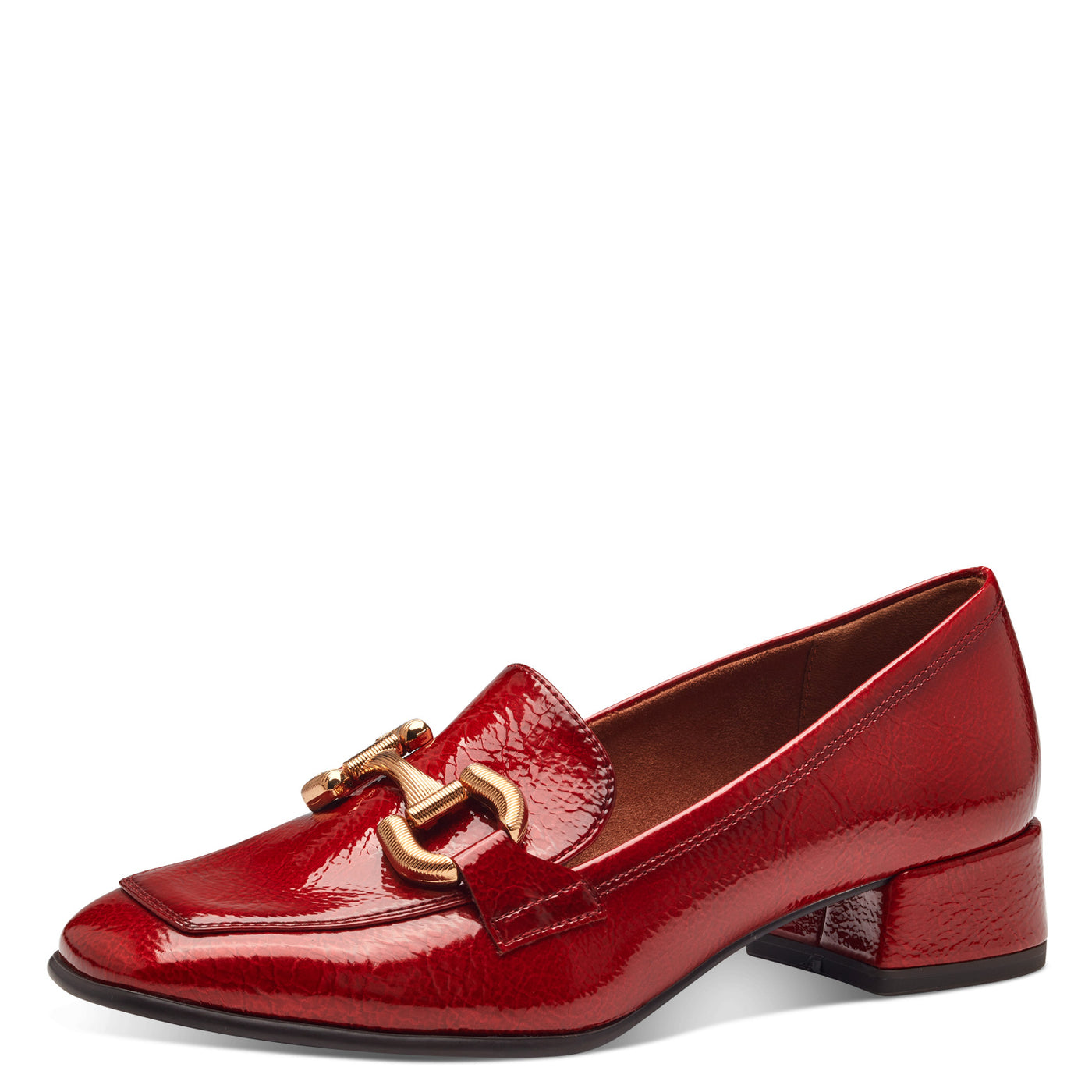 TAMARIS - 24316-500 SLIP-ON FASHION LOAFER - RED PATENT