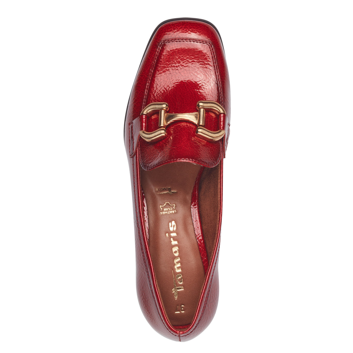 TAMARIS - 24316-500 SLIP-ON FASHION LOAFER - RED PATENT