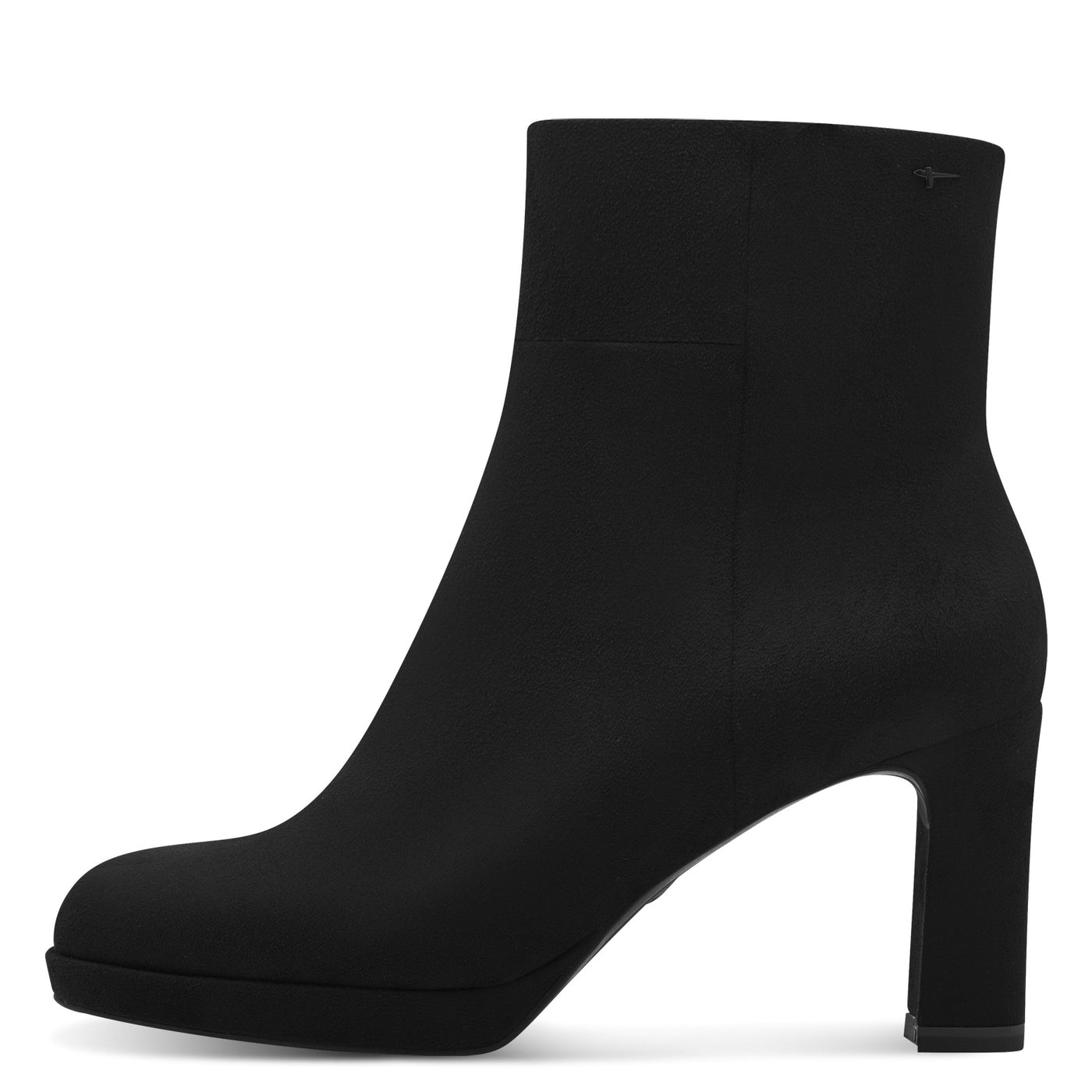 TAMARIS - 25331-001 HIGH HEEL ANKLE BOOT - BLACK SUEDE