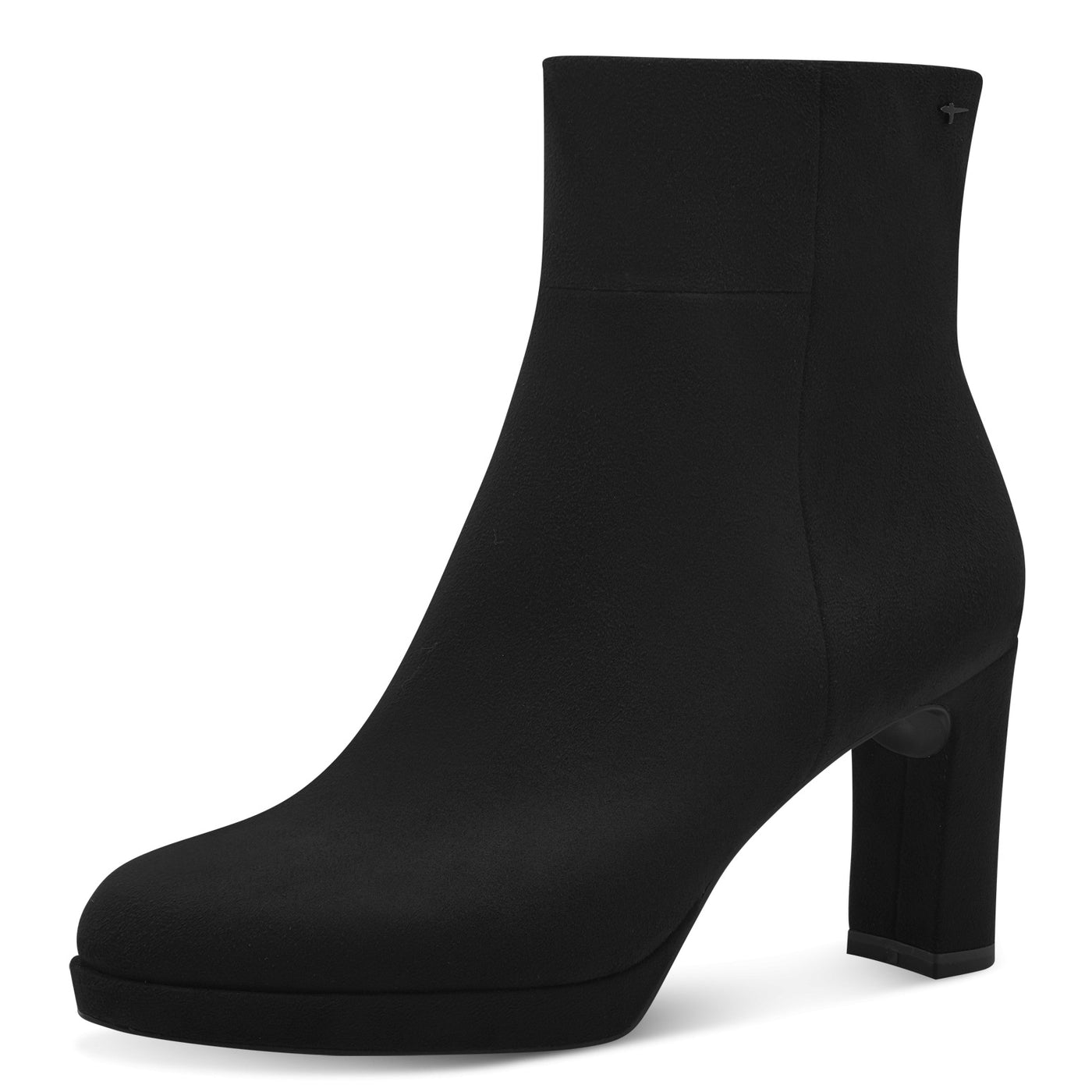 TAMARIS - 25331-001 HIGH HEEL ANKLE BOOT - BLACK SUEDE