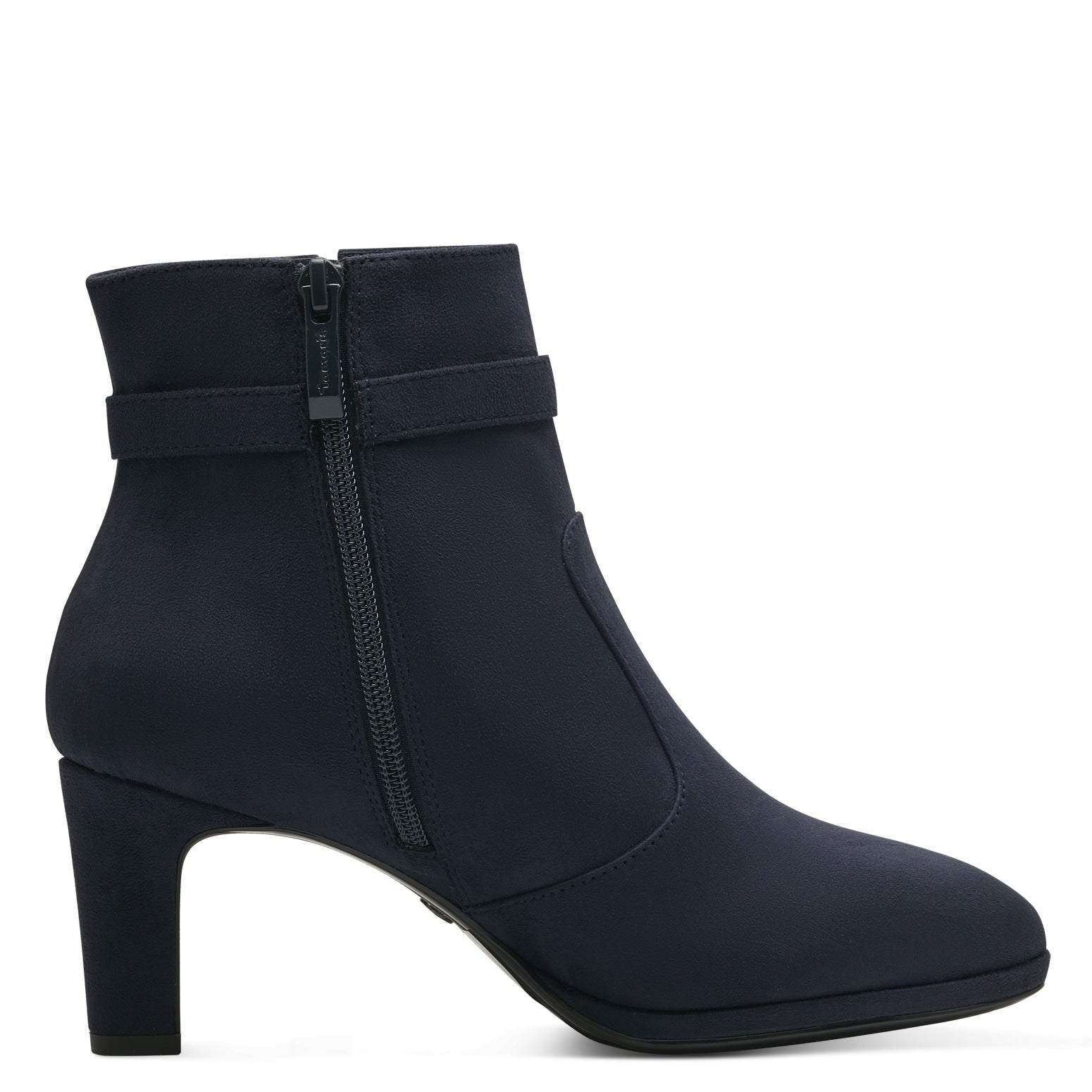 TAMARIS - 25350-805 HIGH HEEL ANKLE BOOT - NAVY SUEDE – Victor Dwyer ...