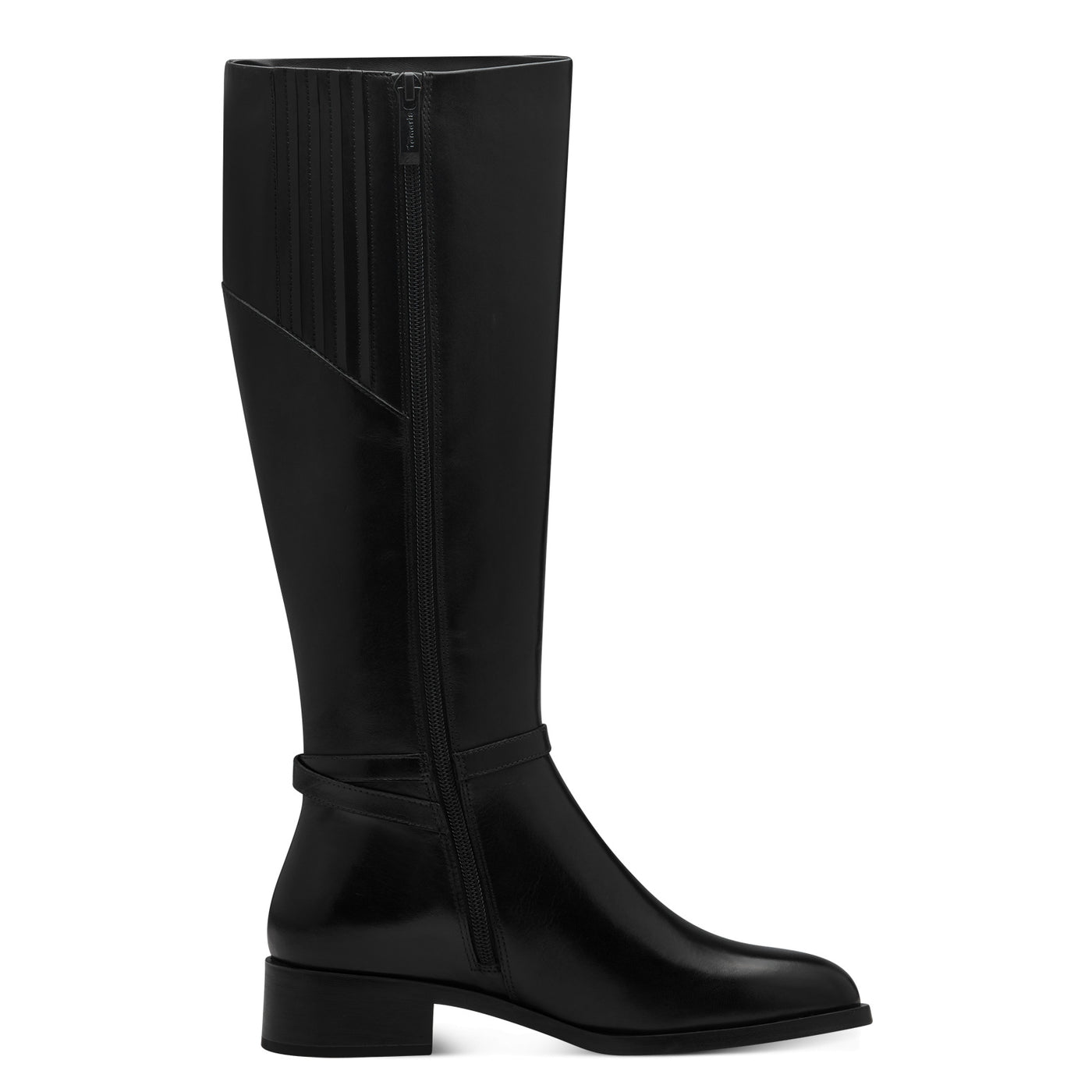 TAMARIS - 25529-001 LOW HEEL FULL-LENGTH BOOT - BLACK