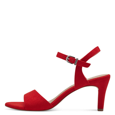 TAMARIS - 28028-500 MEDIUM HEEL SANDAL - RED