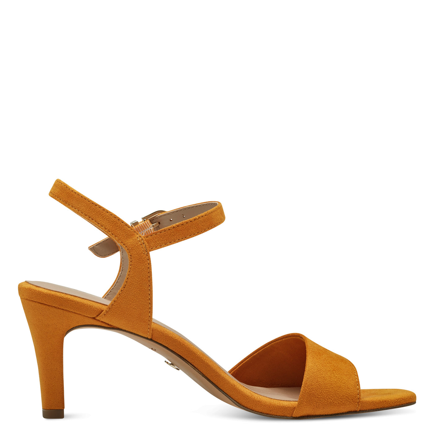 TAMARIS - 28028-609 MEDIUM HEEL SANDAL - ORANGE SUEDE