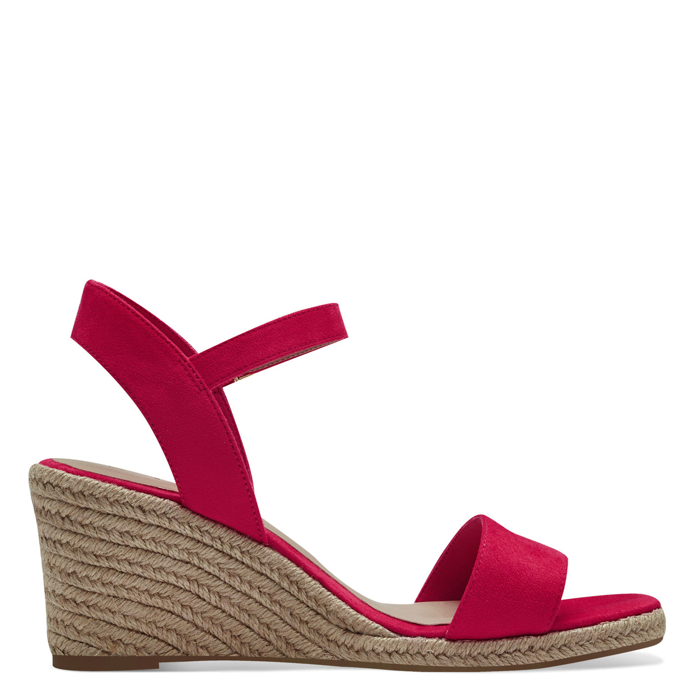 TAMARIS - 28300-510 HIGH WEDGE SANDAL - PINK SUEDE