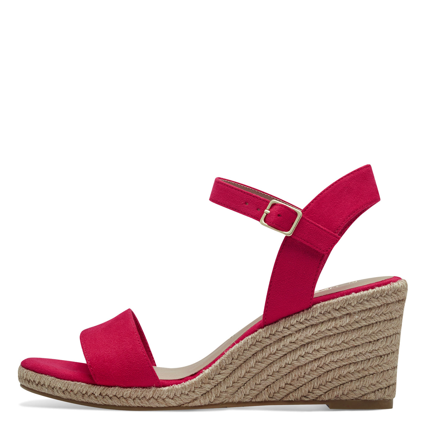 TAMARIS - 28300-510 HIGH WEDGE SANDAL - PINK SUEDE