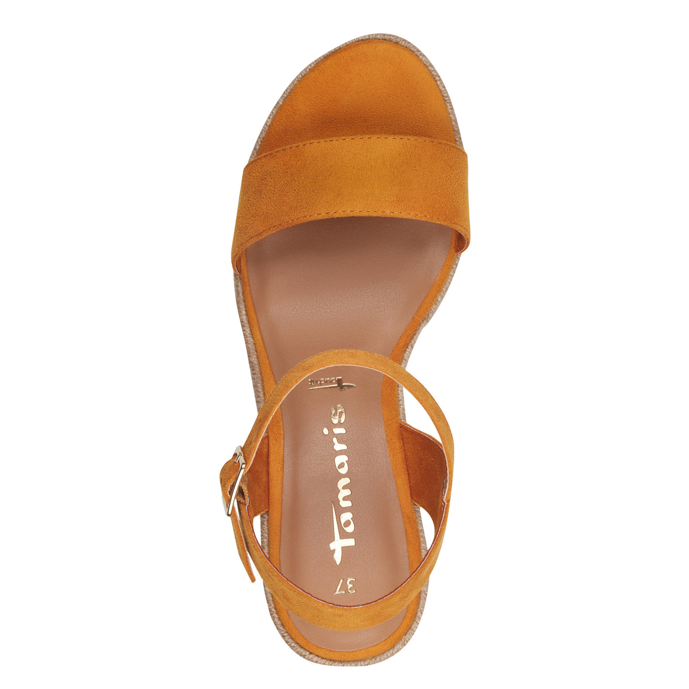 TAMARIS - 28300-609 HIGH WEDGE SANDAL - ORANGE