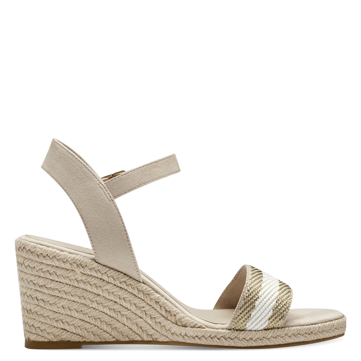 TAMARIS - 28329-251 MEDIUM WEDGE SANDAL - BEIGE