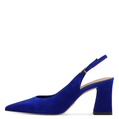 TAMARIS - 29633-187 MEDIUM HEEL SLING-BACK SHOE - ROYAL BLUE