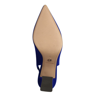 TAMARIS - 29633-187 MEDIUM HEEL SLING-BACK SHOE - ROYAL BLUE