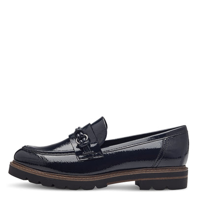 MARCO TOZZI - 24704-826 FLAT LOAFER - NAVY PATENT