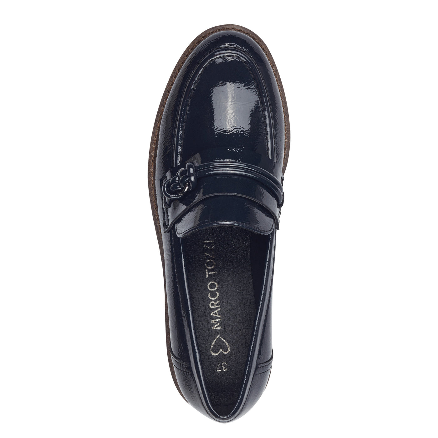 MARCO TOZZI - 24704-826 FLAT LOAFER - NAVY PATENT