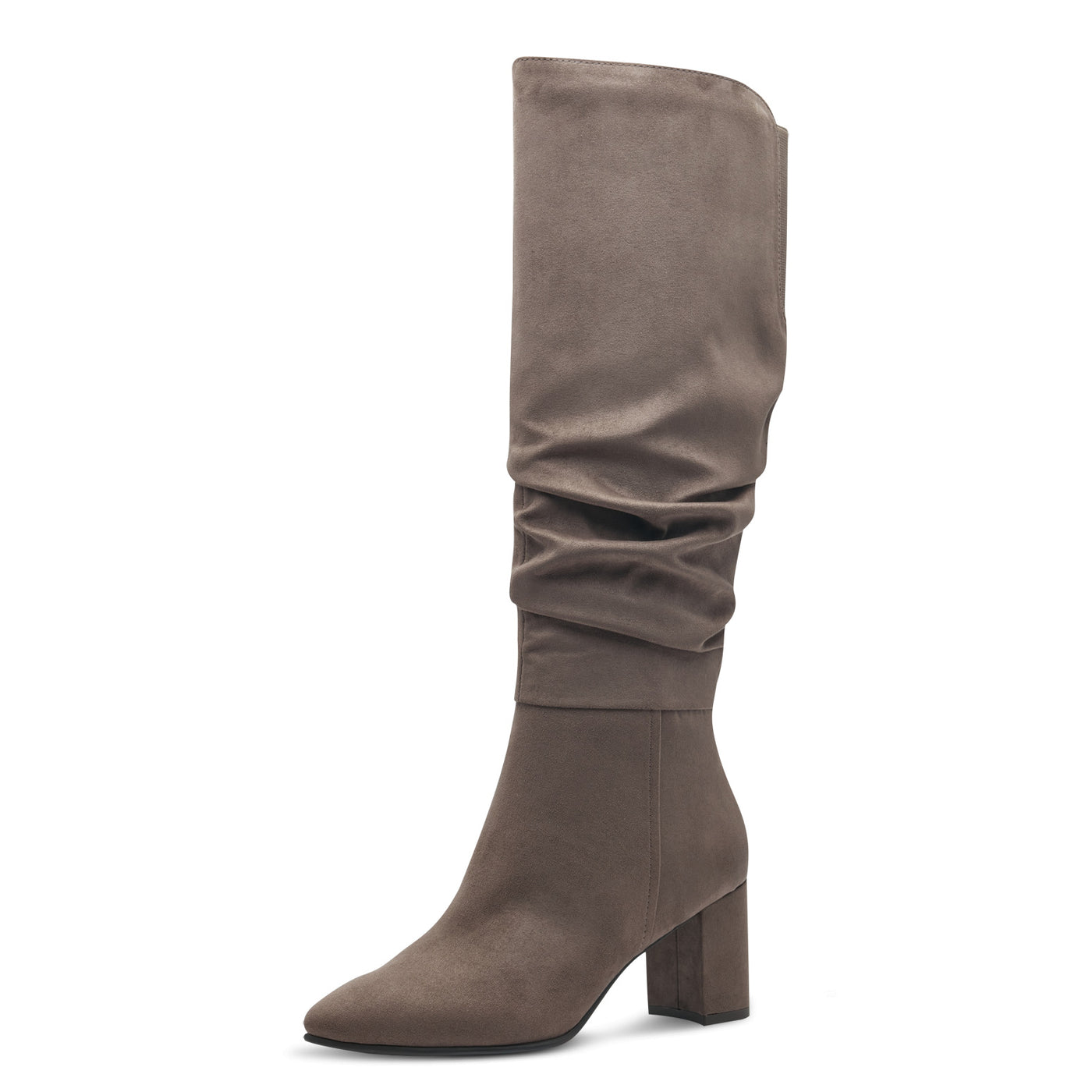 MARCO TOZZI - 25519-324 MEDIUM HEEL FULL LENGTH BOOT - TAUPE