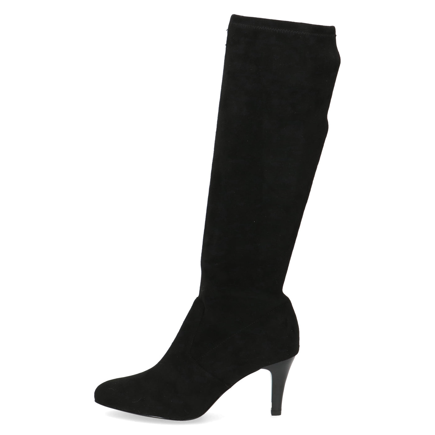 CAPRICE - 25524-044 FULL LENGTH MEDIUM HEEL BOOT - BLACK SUEDE