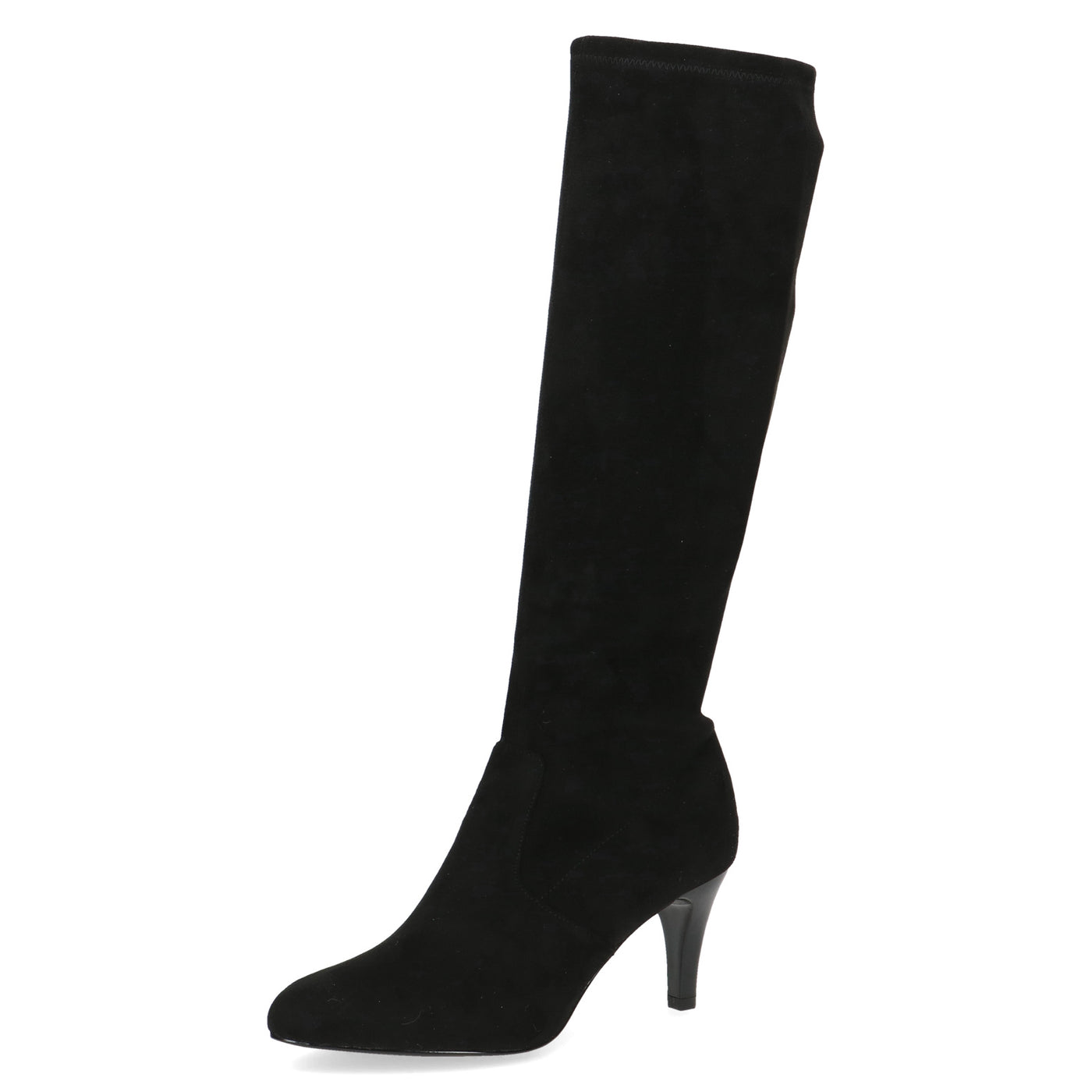 CAPRICE - 25524-044 FULL LENGTH MEDIUM HEEL BOOT - BLACK SUEDE