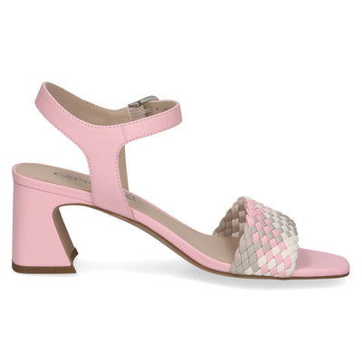 CAPRICE - 28320-504 MEDIUM BLOCK HEEL SANDAL - PINK COMBI