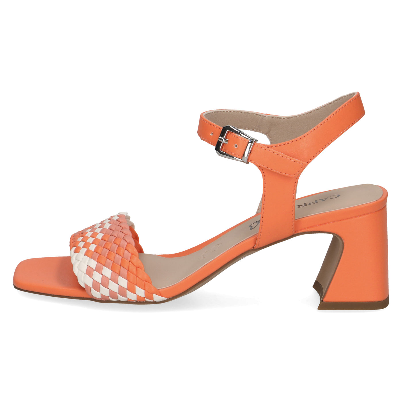 CAPRICE - 28320-660 MEDIUM BLOCK HEEL SANDAL - ORANGE