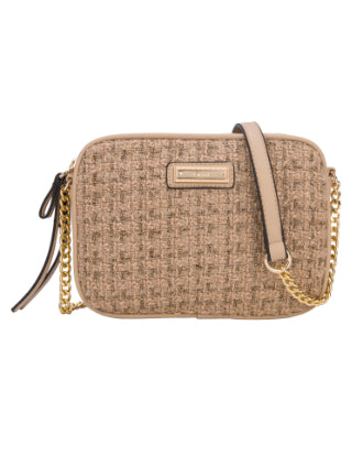 GIONNI - 11G2573 ASTRO TWEED CROSSBODY BAG - BEIGE