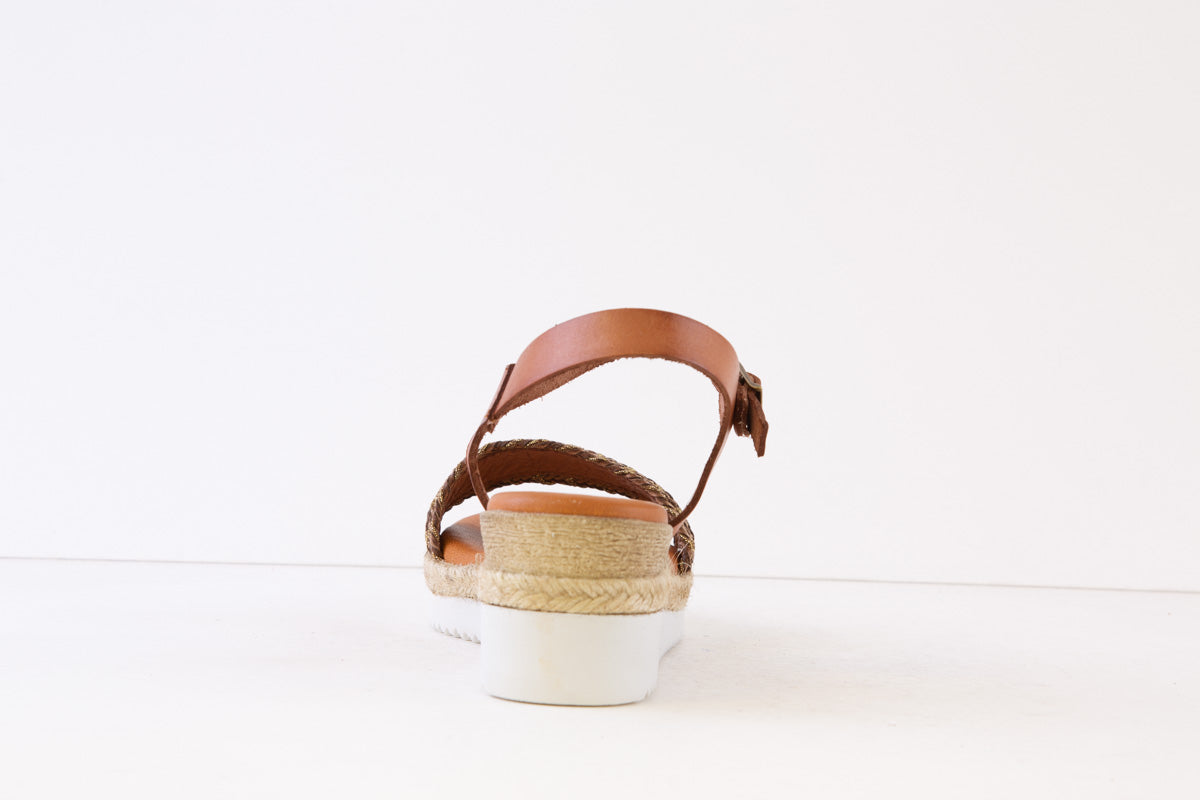 BERTUCHI - 3221 MEDIUM WEDGE SANDAL - TAN