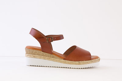 BERTUCHI - 22U238 LOW WEDGE SANDAL - TAN