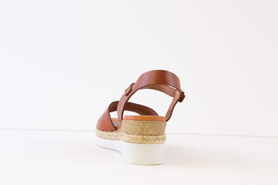 BERTUCHI - 22U238 LOW WEDGE SANDAL - TAN