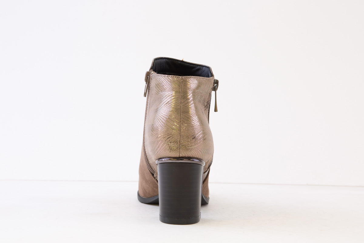 LOTUS - AVRIL MEDIUM HEEL ANKLE BOOT - TAUPE