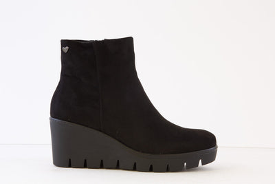 SUSST - BUDDY WEDGE ANKLE BOOT - BLACK SUEDE