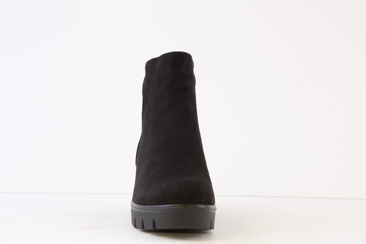 SUSST - BUDDY WEDGE ANKLE BOOT - BLACK SUEDE