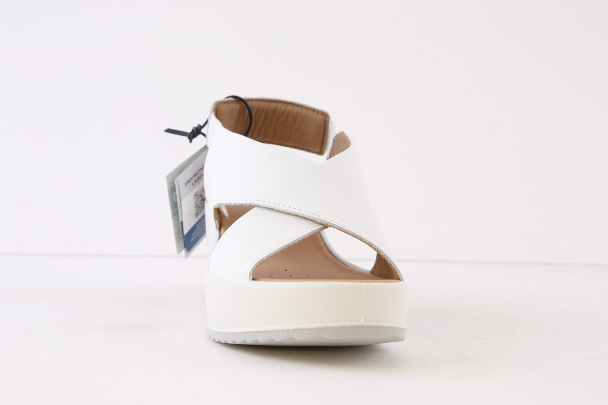 IGI & CO - PLATFORM WEDGE CRISS-CROSS SANDAL - WHITE