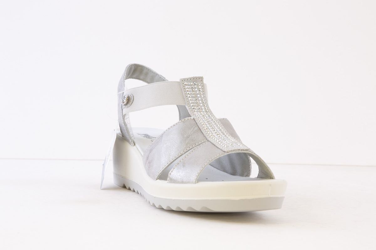 IMAC - 557520 MEDIUM WEDGE SANDAL - SILVER