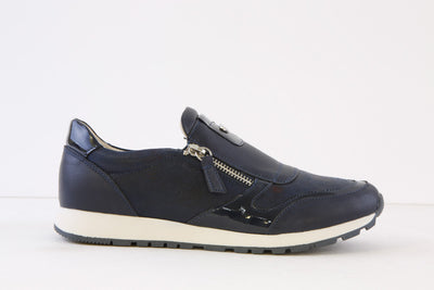 SUSST - DIZZY24 FLAT TWIN ZIP FASHION SHOE - NAVY