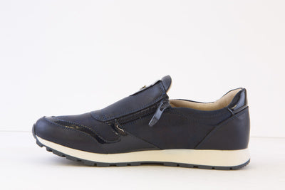 SUSST - DIZZY24 FLAT TWIN ZIP FASHION SHOE - NAVY