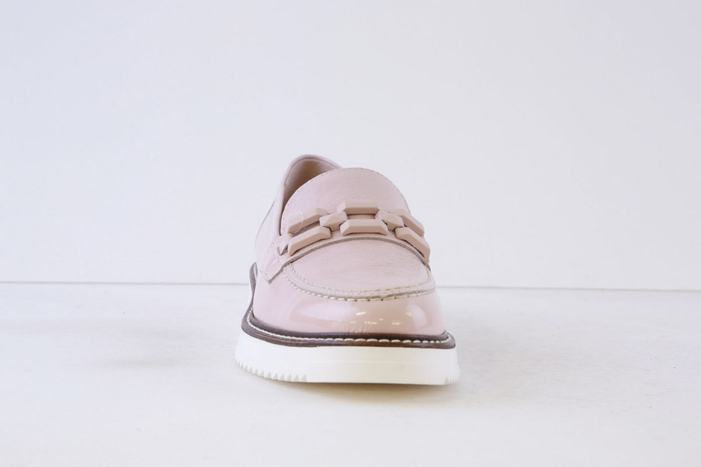 PITILLOS - 5733 LOW WEDGE LOAFER - LIGHT PINK