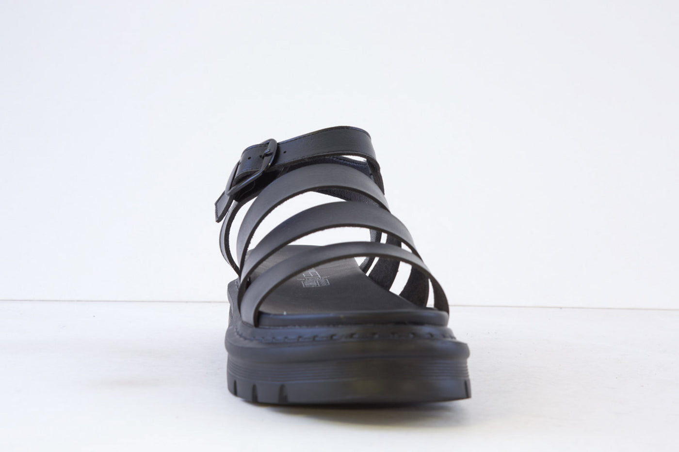 HEAVENLY FEET - SAFFRON PLATFORM SANDAL - BLACK