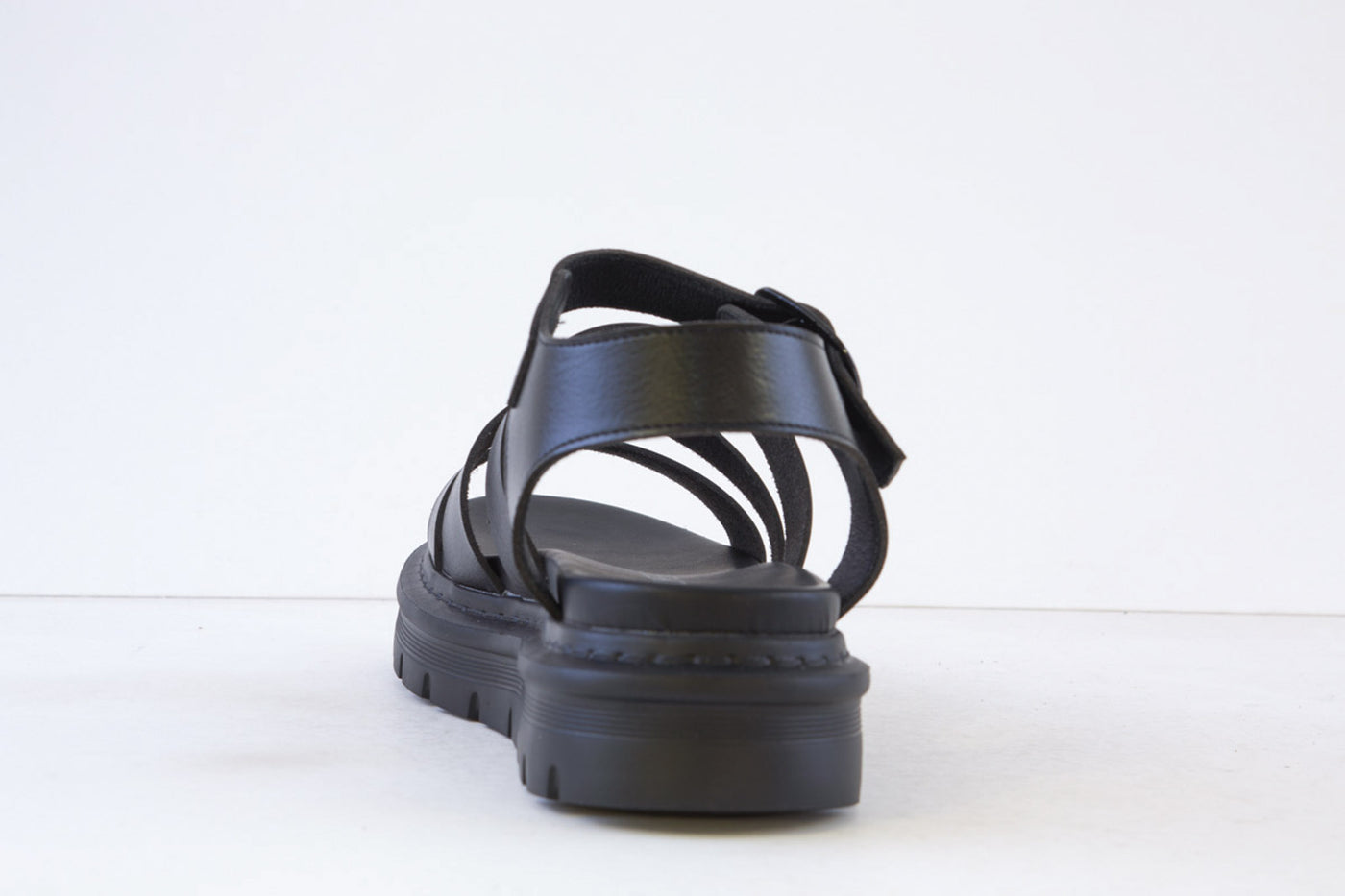 HEAVENLY FEET - SAFFRON PLATFORM SANDAL - BLACK