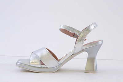 PITILLOS - 10540 MEDIUM HEEL SANDAL - SILVER