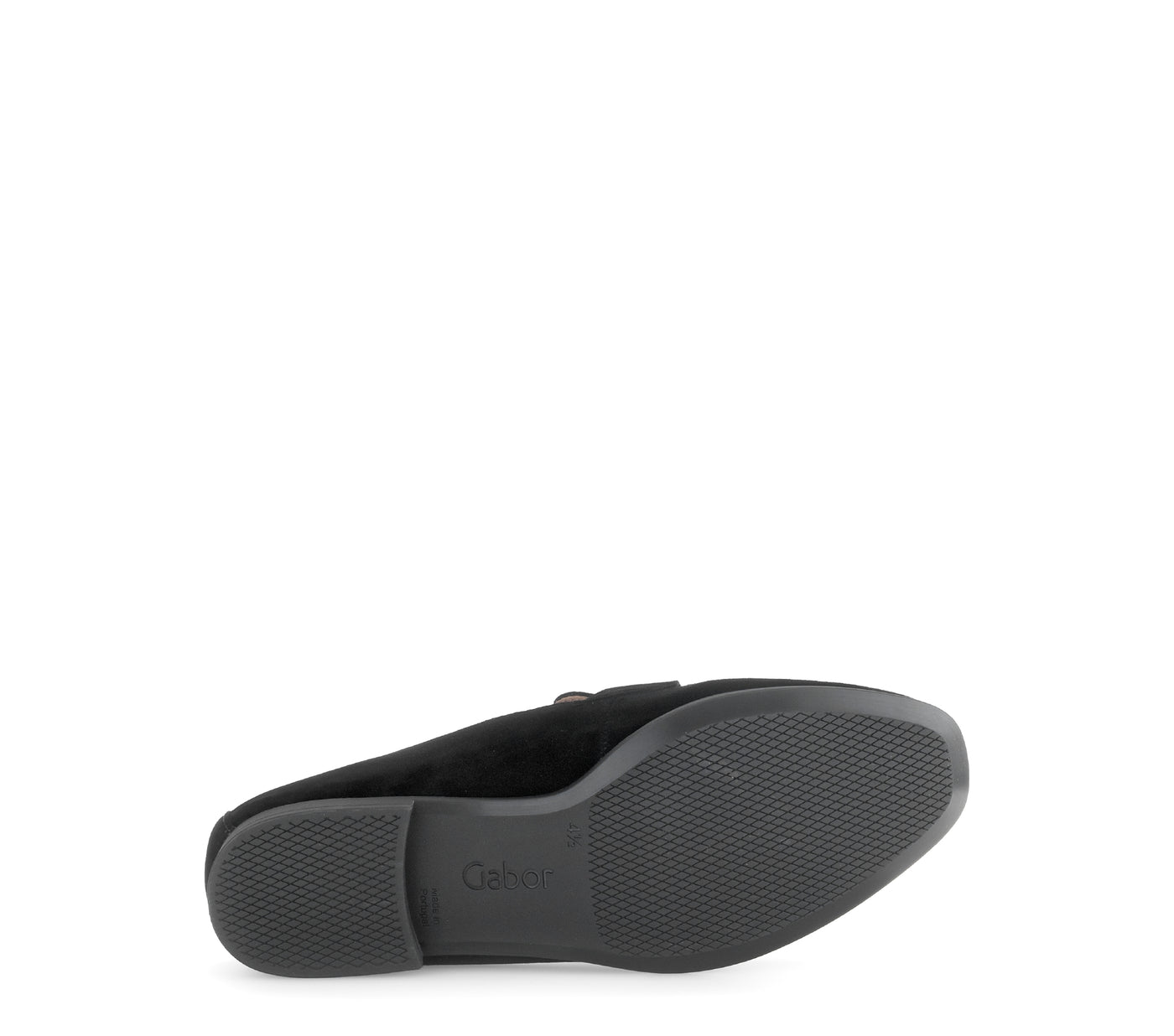 GABOR - 55.273.17 FLAT LOAFER - BLACK SUEDE