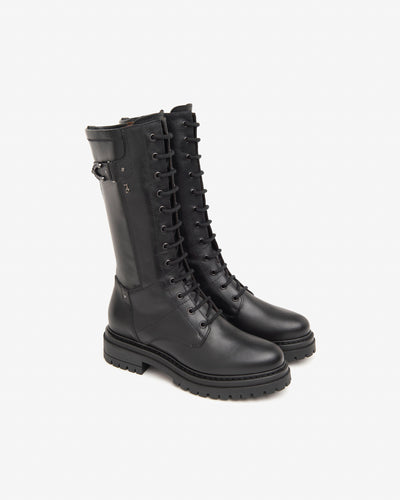 NeroGiardini - I411840D 100 CALF-LENGTH CHUNKY SOLE BOOT - BLACK