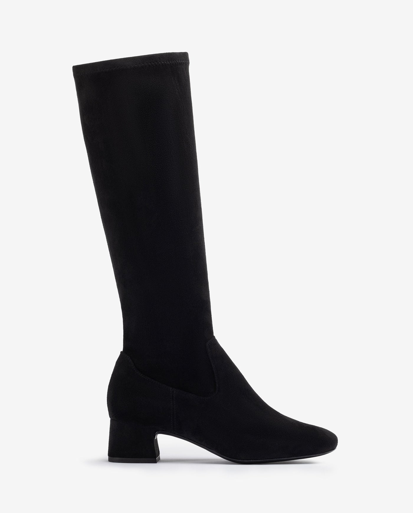 UNISA - LAPES FULL LENGTH MEDIUM HEEL BOOT - BLACK SUEDE