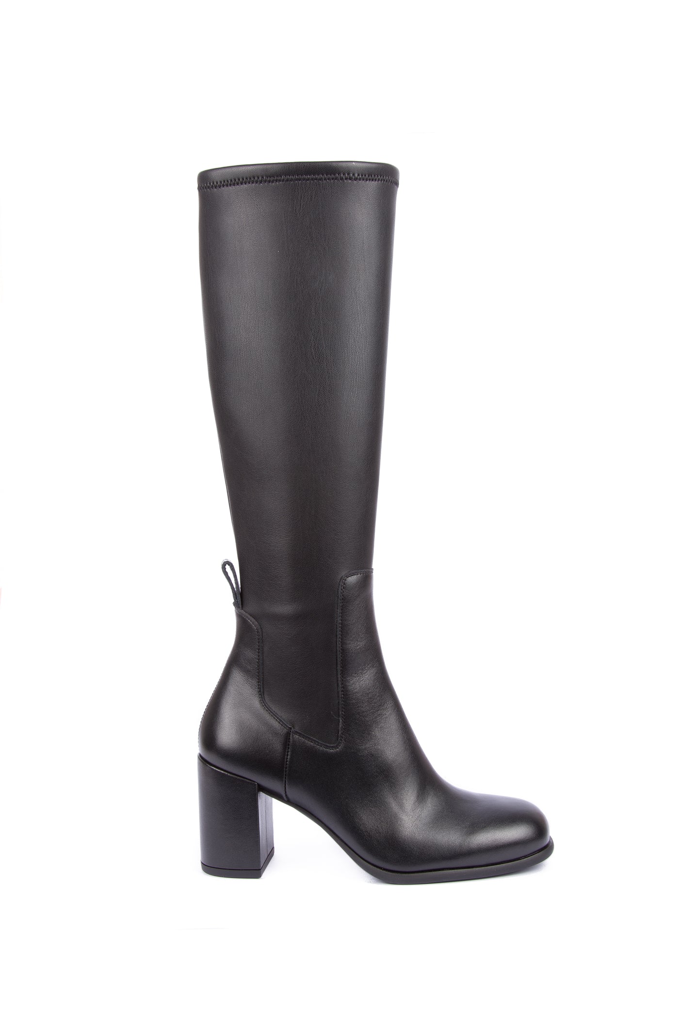 UNISA - NEMIR FLULL-LENGTH HIGH HEEL BOOT - BLACK LEATHER