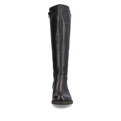 RIEKER - Z9591-01 LONG FLAT BOOT - BLACK