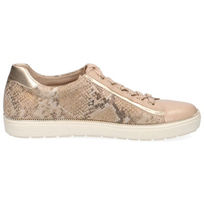 CAPRICE - LACED FASHION SHOE - BEIGE COMB