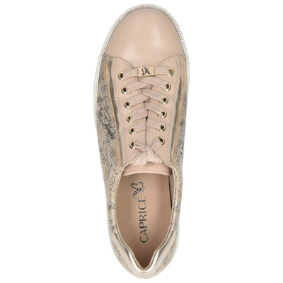 CAPRICE - LACED FASHION SHOE - BEIGE COMB