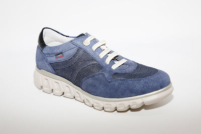 CALLAGHAN - 13915 Laced Wedge Trainer - BLUE