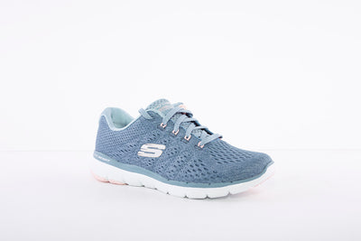 SKECHERS - FLEX APPEAL 3.0 SATELLITES LACED TRAINER - BLUE